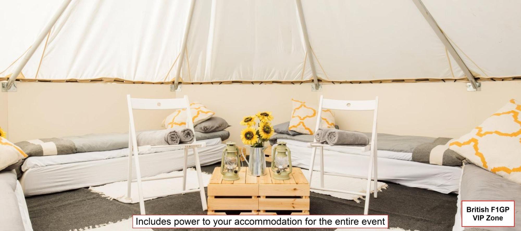 Glamping And Pre-pitched With Intentsgp Campsite Silverstone