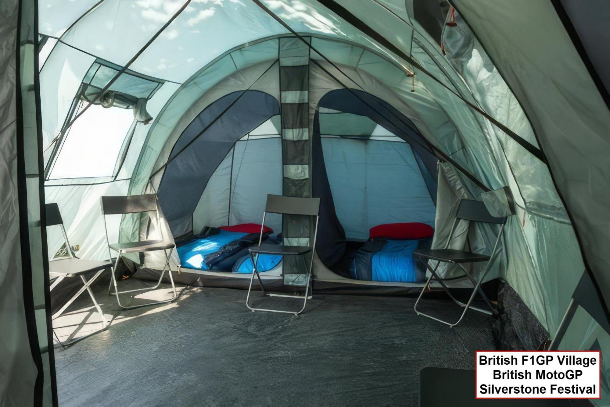 Glamping And Pre-pitched With Intentsgp Campsite Silverstone
