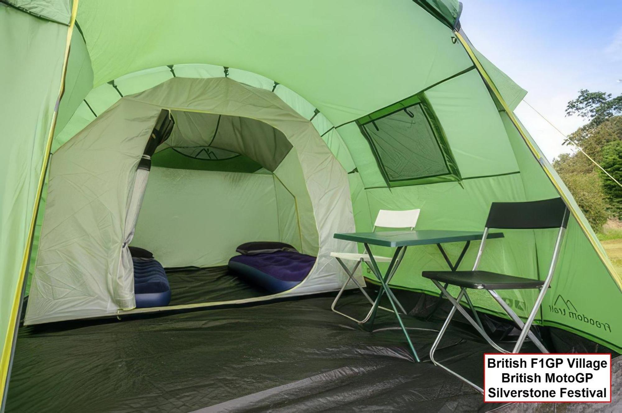 Glamping And Pre-pitched With Intentsgp Campsite Silverstone